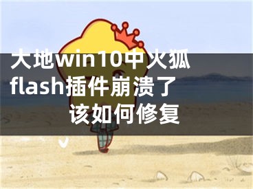 大地win10中火狐flash插件崩潰了該如何修復(fù)