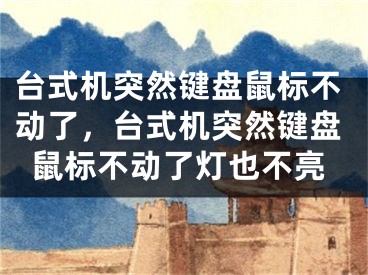 臺式機突然鍵盤鼠標(biāo)不動了，臺式機突然鍵盤鼠標(biāo)不動了燈也不亮