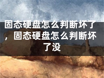 固態(tài)硬盤怎么判斷壞了，固態(tài)硬盤怎么判斷壞了沒