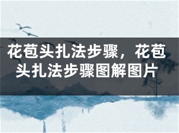 花苞頭扎法步驟，花苞頭扎法步驟圖解圖片