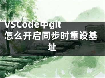 VSCode中g(shù)it怎么開啟同步時(shí)重設(shè)基址