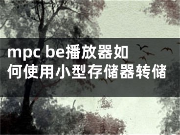 mpc be播放器如何使用小型存儲器轉(zhuǎn)儲