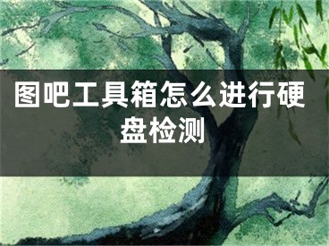 圖吧工具箱怎么進(jìn)行硬盤檢測(cè)