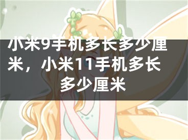 小米9手機(jī)多長多少厘米，小米11手機(jī)多長多少厘米