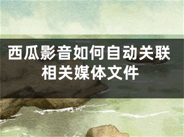 西瓜影音如何自動關聯(lián)相關媒體文件