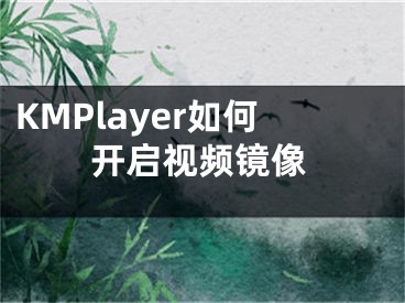 KMPlayer如何開啟視頻鏡像