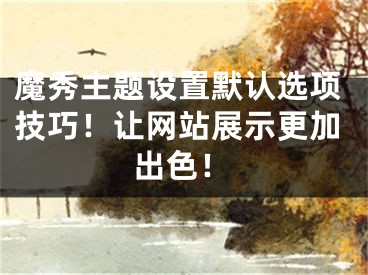 魔秀主題設(shè)置默認(rèn)選項(xiàng)技巧！讓網(wǎng)站展示更加出色！