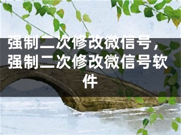 強制二次修改微信號，強制二次修改微信號軟件