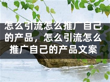 怎么引流怎么推廣自己的產(chǎn)品，怎么引流怎么推廣自己的產(chǎn)品文案