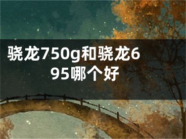 驍龍750g和驍龍695哪個(gè)好