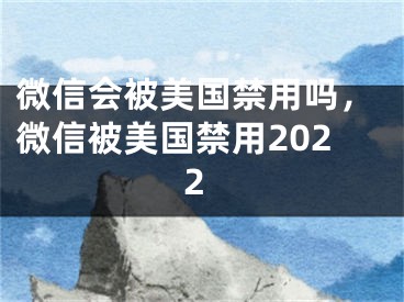 微信會(huì)被美國(guó)禁用嗎，微信被美國(guó)禁用2022