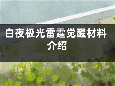 白夜極光雷霆覺醒材料介紹