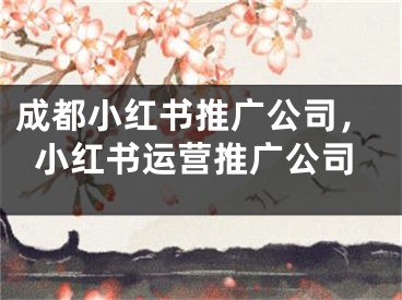 成都小紅書推廣公司，小紅書運營推廣公司