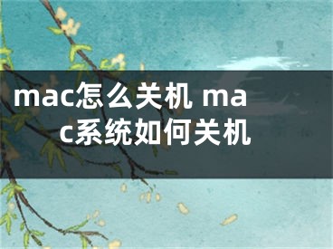 mac怎么關(guān)機 mac系統(tǒng)如何關(guān)機