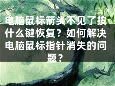 電腦鼠標箭頭不見了按什么鍵恢復(fù)？如何解決電腦鼠標指針消失的問題？