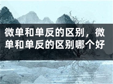 微單和單反的區(qū)別，微單和單反的區(qū)別哪個(gè)好