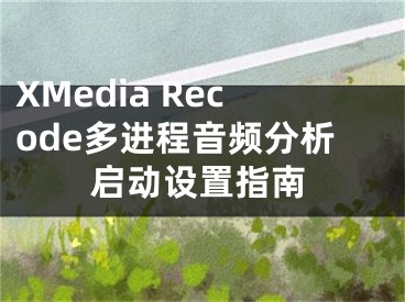 XMedia Recode多進程音頻分析啟動設置指南