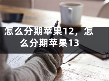 怎么分期蘋果12，怎么分期蘋果13