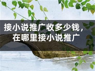 接小說推廣收多少錢，在哪里接小說推廣