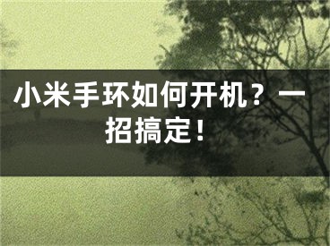 小米手環(huán)如何開機(jī)？一招搞定！