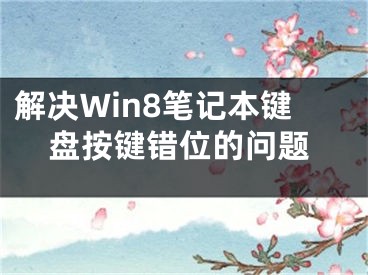 解決Win8筆記本鍵盤按鍵錯位的問題