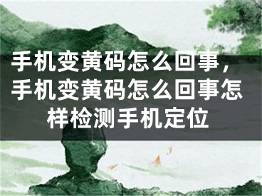 手機變黃碼怎么回事，手機變黃碼怎么回事怎樣檢測手機定位