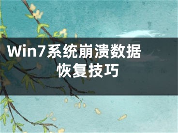 Win7系統(tǒng)崩潰數(shù)據(jù)恢復(fù)技巧