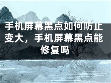 手機(jī)屏幕黑點(diǎn)如何防止變大，手機(jī)屏幕黑點(diǎn)能修復(fù)嗎