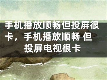 手機播放順暢但投屏很卡，手機播放順暢 但投屏電視很卡