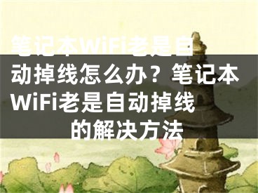 筆記本W(wǎng)iFi老是自動掉線怎么辦？筆記本W(wǎng)iFi老是自動掉線的解決方法