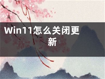 Win11怎么關(guān)閉更新