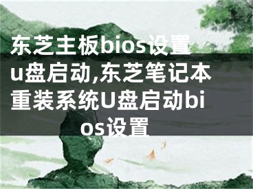 東芝主板bios設(shè)置u盤啟動(dòng),東芝筆記本重裝系統(tǒng)U盤啟動(dòng)bios設(shè)置