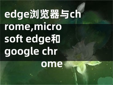 edge瀏覽器與chrome,microsoft edge和google chrome