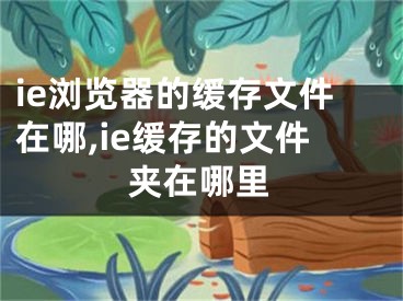 ie瀏覽器的緩存文件在哪,ie緩存的文件夾在哪里