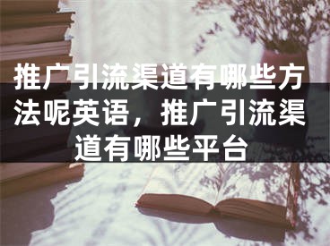 推廣引流渠道有哪些方法呢英語(yǔ)，推廣引流渠道有哪些平臺(tái)