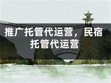 推廣托管代運營，民宿托管代運營