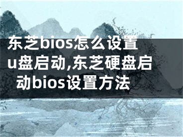 東芝bios怎么設(shè)置u盤啟動,東芝硬盤啟動bios設(shè)置方法