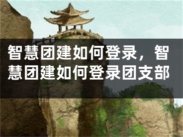 智慧團(tuán)建如何登錄，智慧團(tuán)建如何登錄團(tuán)支部