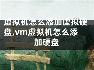 虛擬機(jī)怎么添加虛擬硬盤(pán),vm虛擬機(jī)怎么添加硬盤(pán)