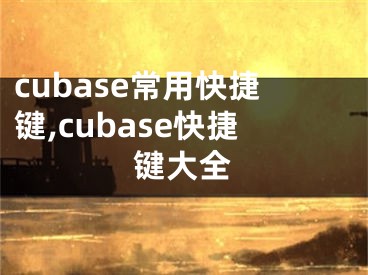 cubase常用快捷鍵,cubase快捷鍵大全