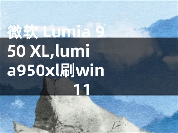 微軟 Lumia 950 XL,lumia950xl刷win11