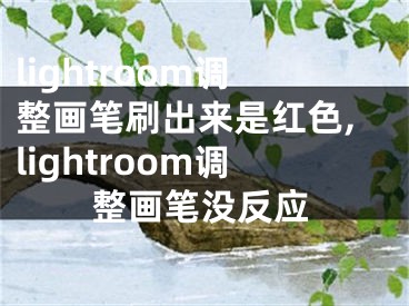 lightroom調(diào)整畫筆刷出來是紅色,lightroom調(diào)整畫筆沒反應