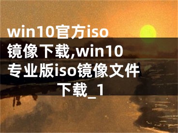 win10官方iso鏡像下載,win10專業(yè)版iso鏡像文件下載_1