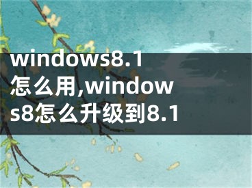 windows8.1怎么用,windows8怎么升級到8.1