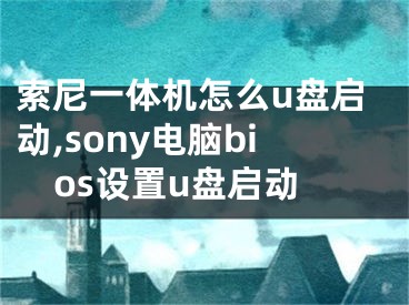 索尼一體機(jī)怎么u盤啟動(dòng),sony電腦bios設(shè)置u盤啟動(dòng)