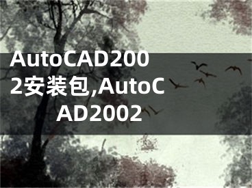 AutoCAD2002安裝包,AutoCAD2002