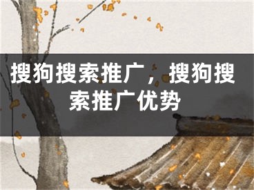 搜狗搜索推廣，搜狗搜索推廣優(yōu)勢(shì)