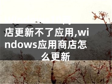 Windows10商店更新不了應(yīng)用,windows應(yīng)用商店怎么更新