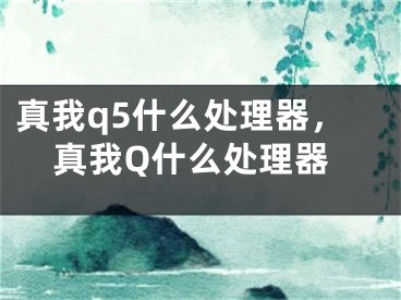 真我q5什么處理器，真我Q什么處理器