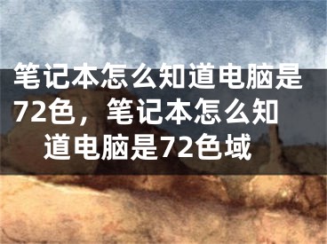 筆記本怎么知道電腦是72色，筆記本怎么知道電腦是72色域